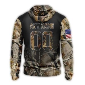 Custom Atlanta Braves Camo Realtree All-Over Print Hoodie