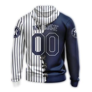 Custom New York Yankees All-Over Print Hoodie For Fans