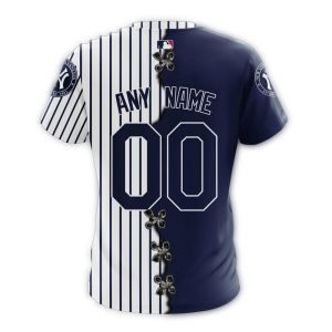 Custom New York Yankees All-Over Print T-Shirt - Personalized Fan Gear