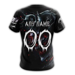 Custom Atlanta Braves Skull All-Over Print T-Shirt For Fans