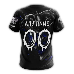Custom Skull Hold New York Yankees All Over Print T-Shirt