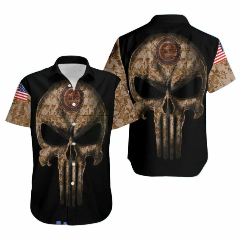 Camouflage skull chicago cubs american flag hawaiian shirt 1.jpg