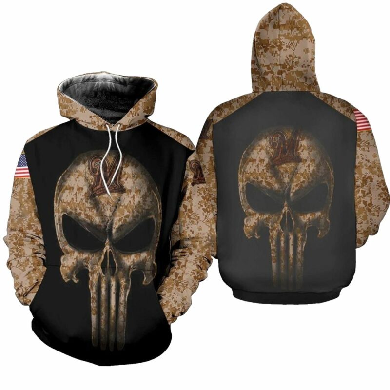 Camouflage skull milwaukee brewers american flag 3d hoodie 1.jpg
