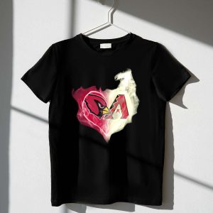 Arizona Diamondbacks Heart Logo Fusion T-Shirt For Fans