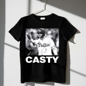 Casty Phillies Baseball Player Graphic T-Shirt for True Fans