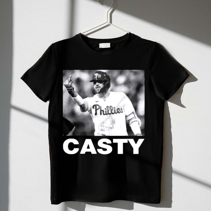 Casty Phillies Baseball Player Graphic T-Shirt for True Fans