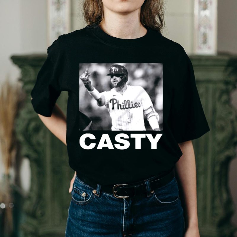 Casty Phillies Baseball Player Graphic T-Shirt for True Fans - Image 2