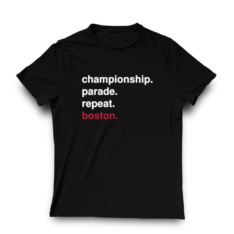Boston Red Sox Championship Parade Repeat T-Shirt for Fans - Image 3