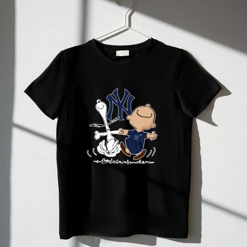 Charlie Brown Snoopy New York Yankees shirt t shirt 1 1