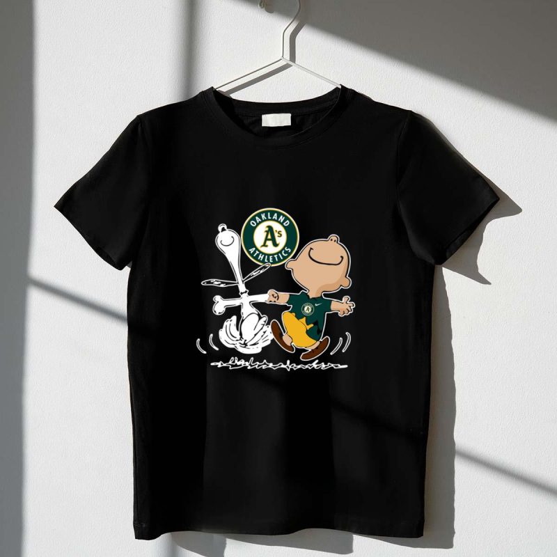 Charlie Brown Snoopy Oakland Athletics shirt t shirt 1 1