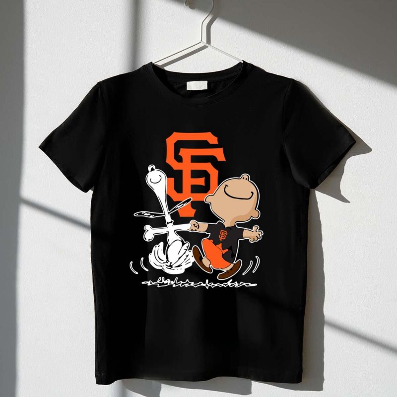 Charlie Brown Snoopy San Francisco Giants t shirt 1 1