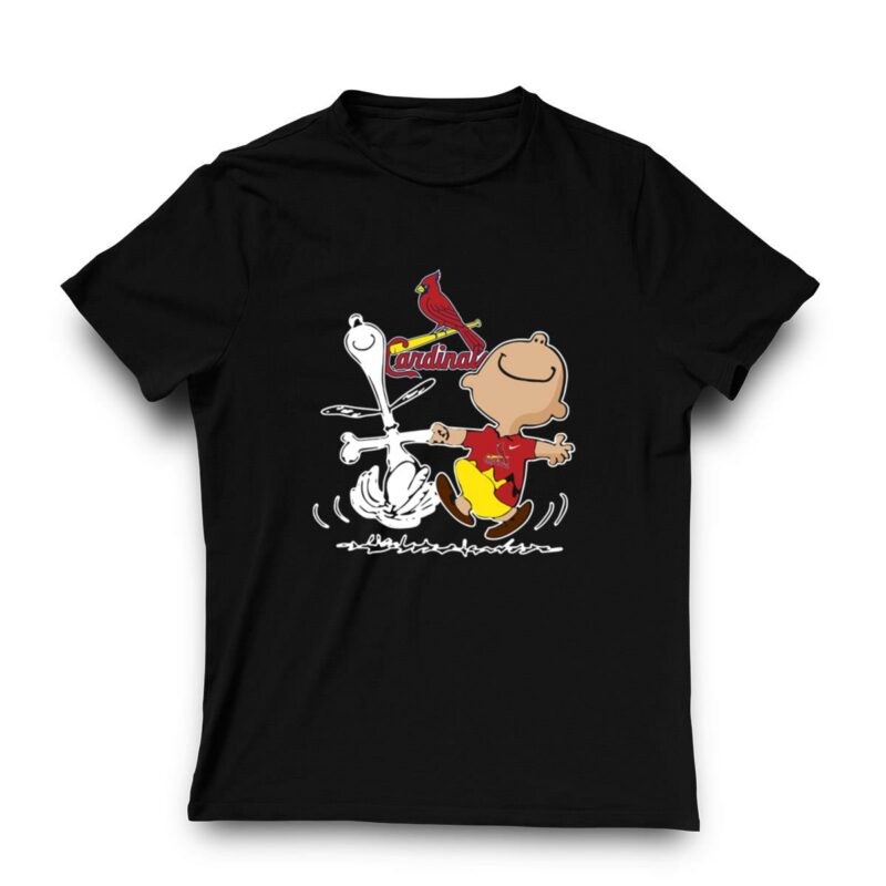 Charlie Brown & Snoopy St. Louis Cardinals Graphic T-Shirt – Unisex Gift - Image 3
