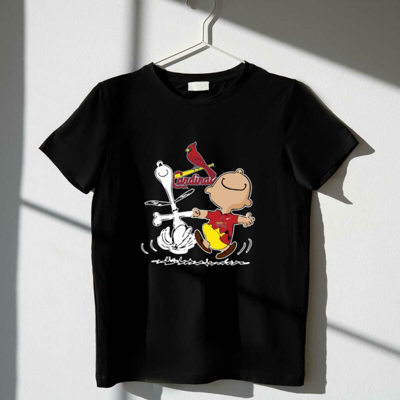 Charlie Brown & Snoopy St. Louis Cardinals Graphic T-Shirt – Unisex Gift - Image 4