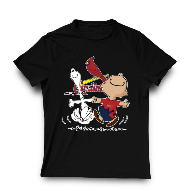 Charlie Brown & Snoopy St. Louis Cardinals Graphic T-Shirt – Unisex Gift - Image 3