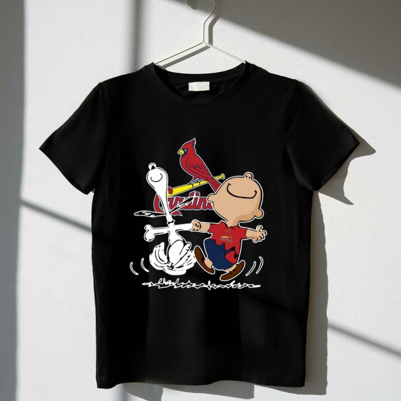 Charlie Brown & Snoopy St. Louis Cardinals Graphic T-Shirt – Unisex Gift - Image 4