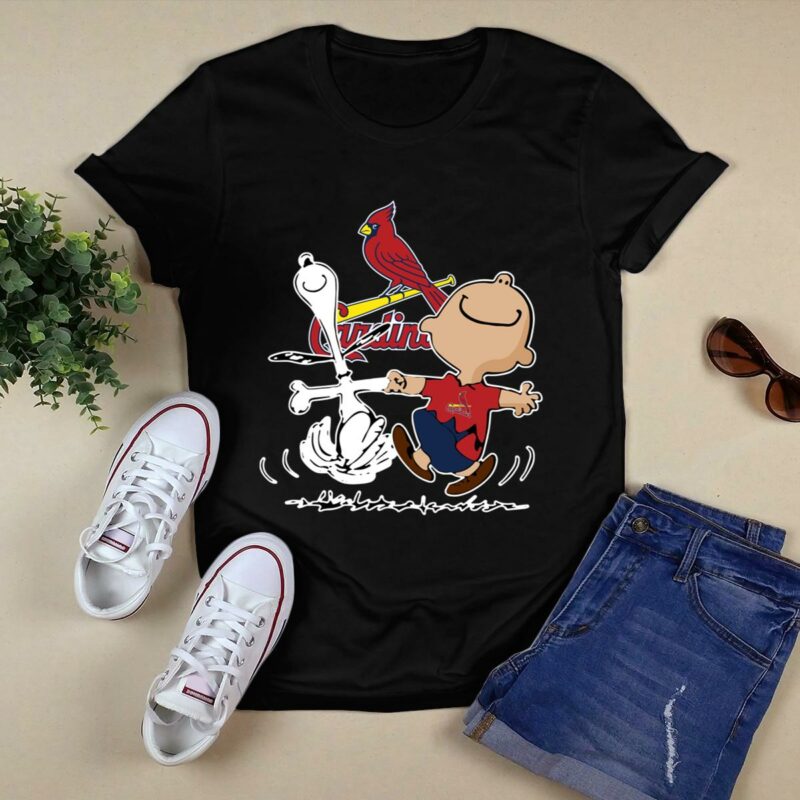 Charlie Brown & Snoopy St. Louis Cardinals Graphic T-Shirt – Unisex Gift - Image 5