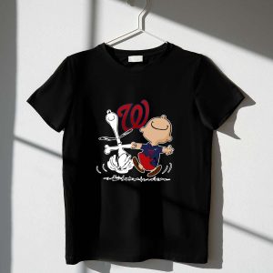 Snoopy Charlie Brown Washington Nationals T-Shirt For Fans