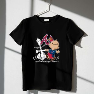 Charlie Brown & Snoopy Atlanta Braves T-Shirt For Fans