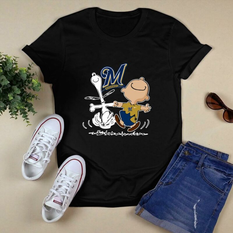 Charlie brown snoopy milwaukee brewers shirt t shirt 0.jpg