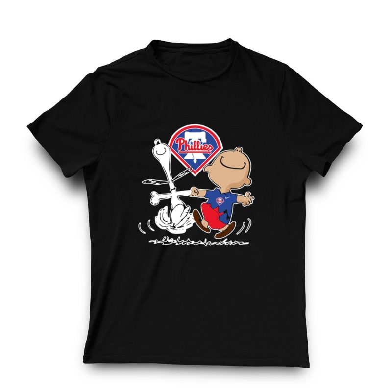 Snoopy Charlie Brown Philadelphia Phillies T-Shirt for Casual Wear - Image 3