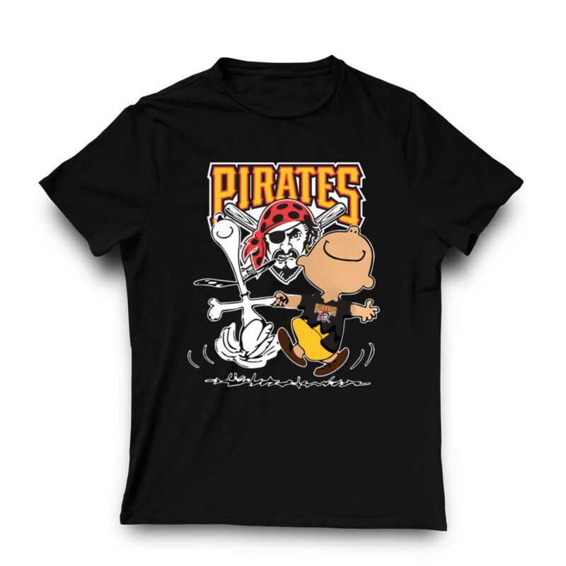 Snoopy Charlie Brown Pittsburgh Pirates Graphic T-Shirt for Fans - Image 3