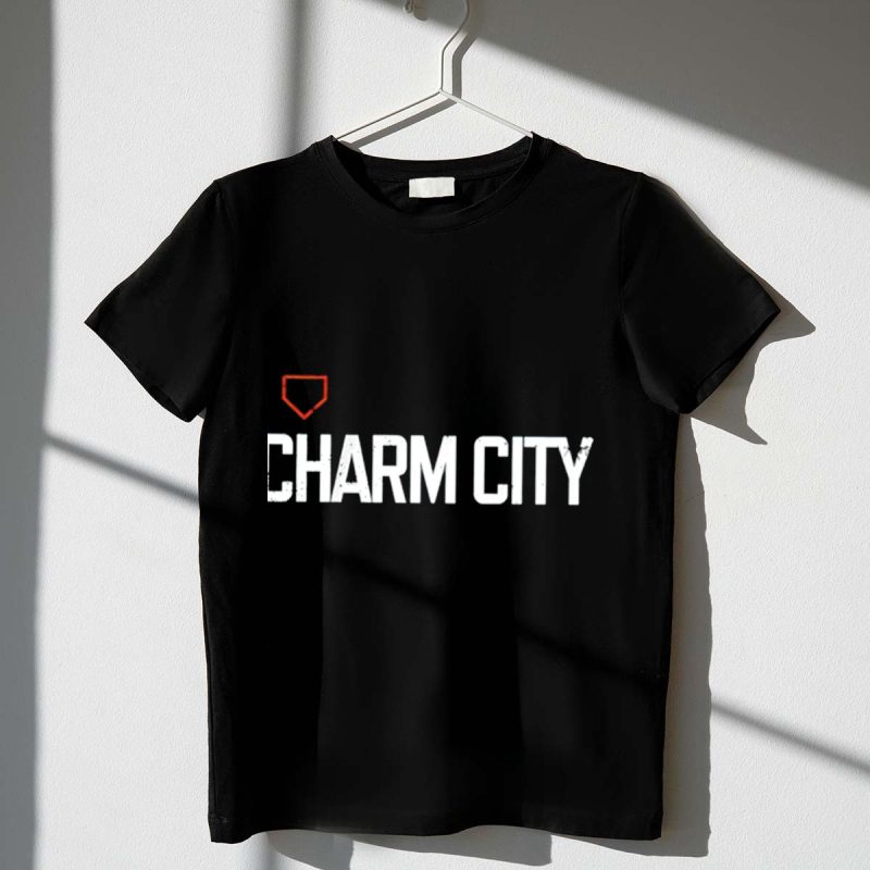 Charm City Baltimore Orioles Iconic Baseball Home Plate T Shirt t shirt 1 1