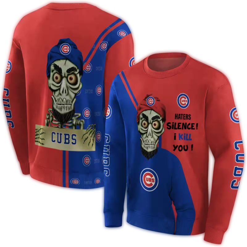 Chicago Cubs Achmed Skull AOP Sweatshirt 1