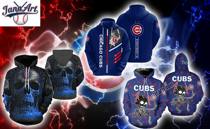 Chicago Cubs All Over Print Hoodie