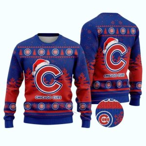 Chicago Cubs Christmas Holiday Ugly Sweater