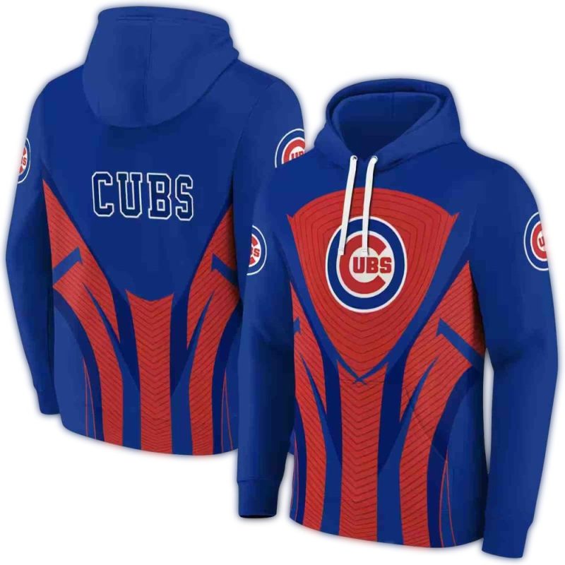 Chicago Cubs Concentric Lines AOP Hoodie 1
