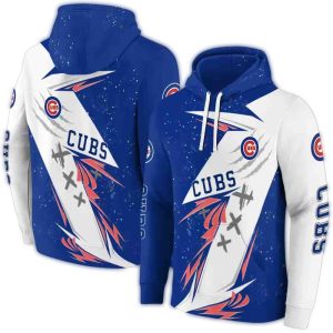 Chicago Cubs All-Over Print Dynamic Slash Hoodie For Fans