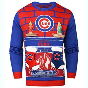 Chicago Cubs Fire Socks Merry Christmas Ugly Sweater