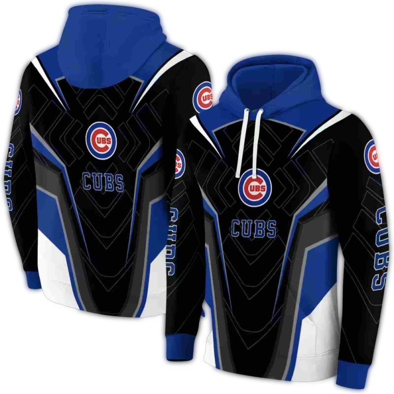 Chicago Cubs Futuristic Pattern AOP Hoodie 1