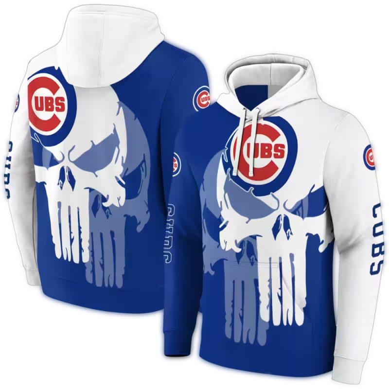 Chicago Cubs Graphic Punisher AOP Hoodie 1