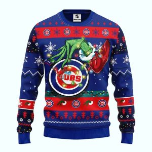 Chicago Cubs Grinch Merry Christmas Light Ugly Sweater