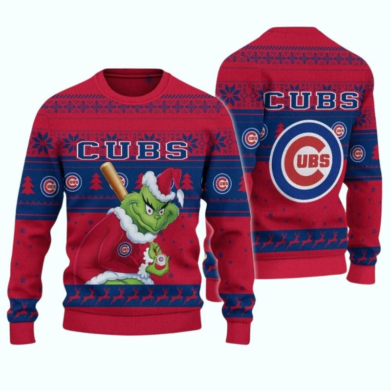 Chicago Cubs Grinch Stolen Ugly Sweater