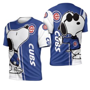 Chicago Cubs Kiss Logo All-Over Print T-Shirt for Fans and Collectors