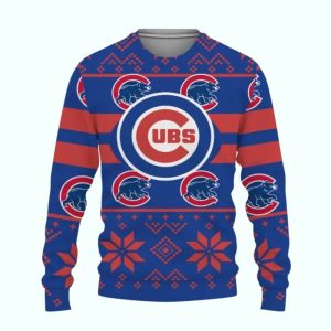 Chicago Cubs Logo Merry Christmas Ugly Sweater