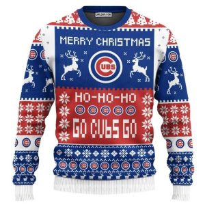 Chicago Cubs Merry Christmas Ho Ho Ho Go Cubs Go Ugly Sweater