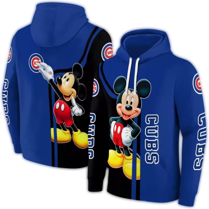 Chicago Cubs Mickey Mouse AOP Hoodie 1