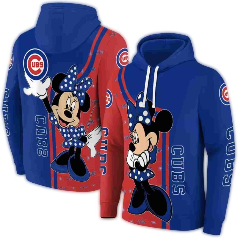 Chicago Cubs Minnie Mouse AOP Hoodie 1