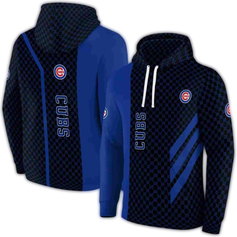 Chicago Cubs Monogram Pattern AOP Hoodie 1