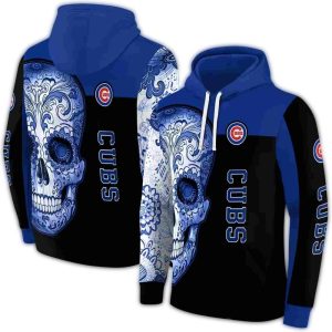 Chicago Cubs Sugar Skull Pattern Hoodie For Fans And Collectors