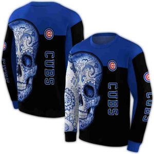 Chicago Cubs Sugar Skull All Over Print Hoodie For Fans And Collectors