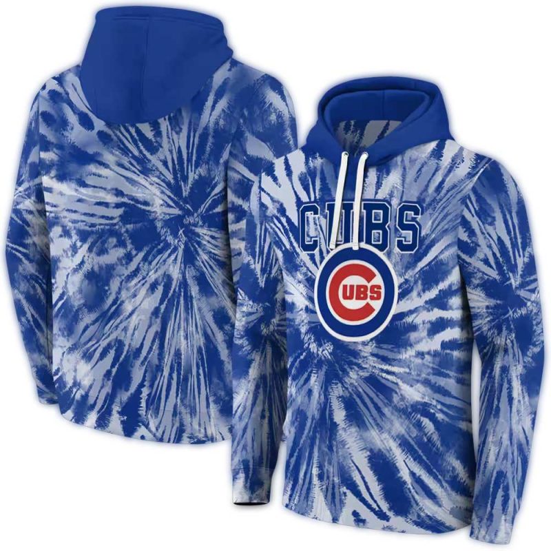 Chicago Cubs Tie Dye Pattern AOP Hoodie 1