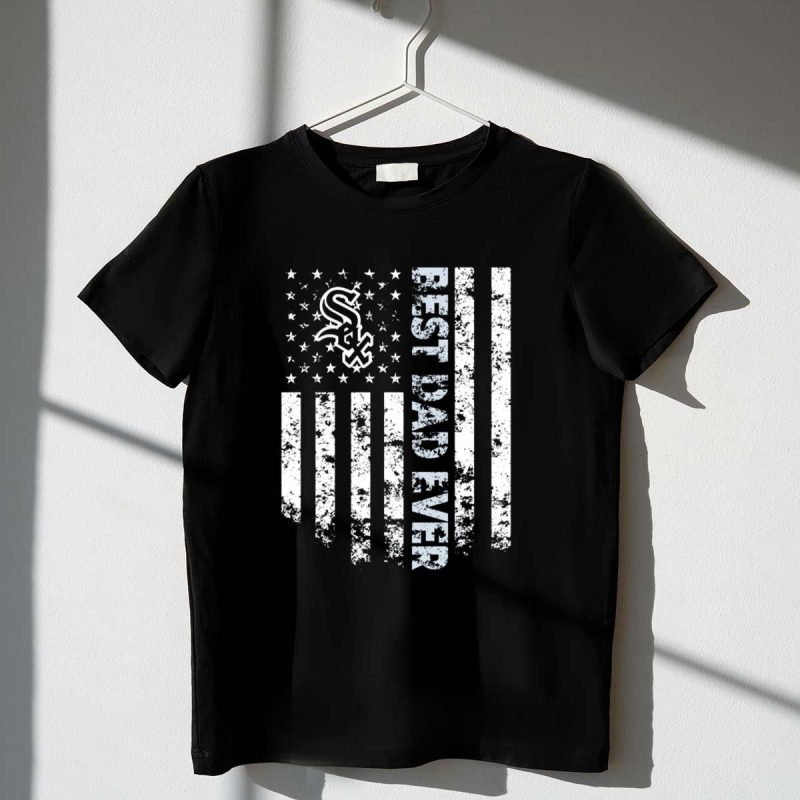 Chicago White Sox Best Dad Ever American Flag Design Sox T Shirt t shirt 1 1