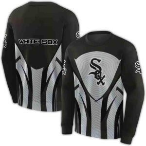 Chicago White Sox Concentric Lines All Over Print Sweatshirt