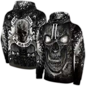 Chicago White Sox Demonic Skull All Over Print Hoodie