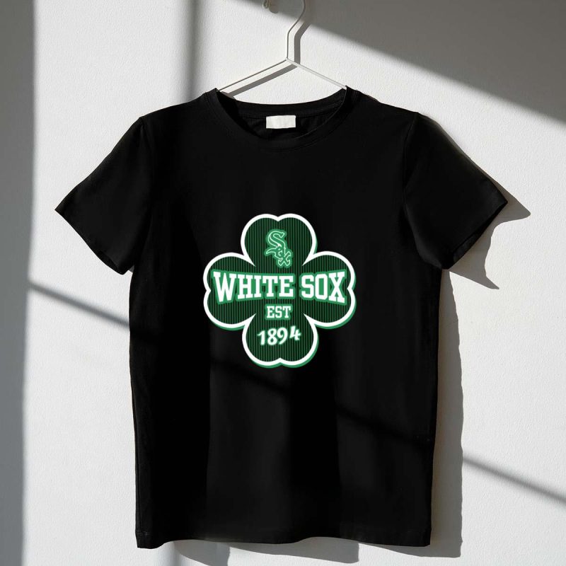 Chicago White Sox Est 1894 Green Shamrock Logo St Patricks Day T Shirt t shirt 1 1