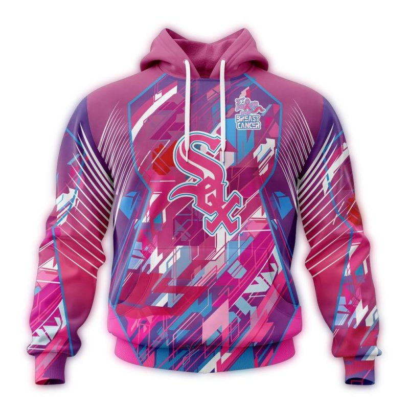 Chicago White Sox Fearless Against Breast Cancer AOP Hoodie 1